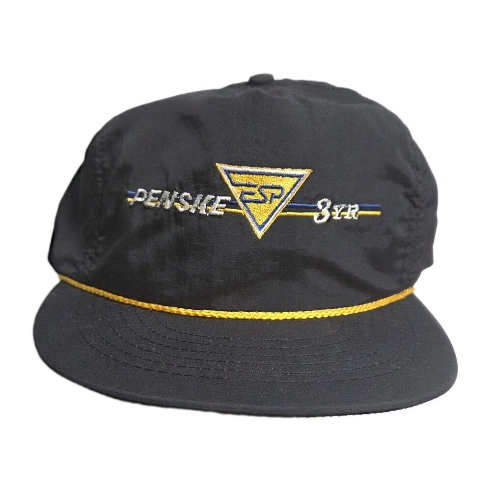 Vintage Penske ESP 3YR Hat Cap Black Nylon Snapback Trucker The Dubbs Company